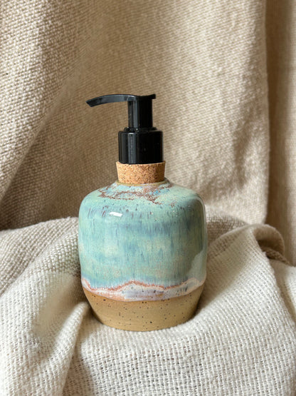 Sea Green Soap Dispenser Bottle