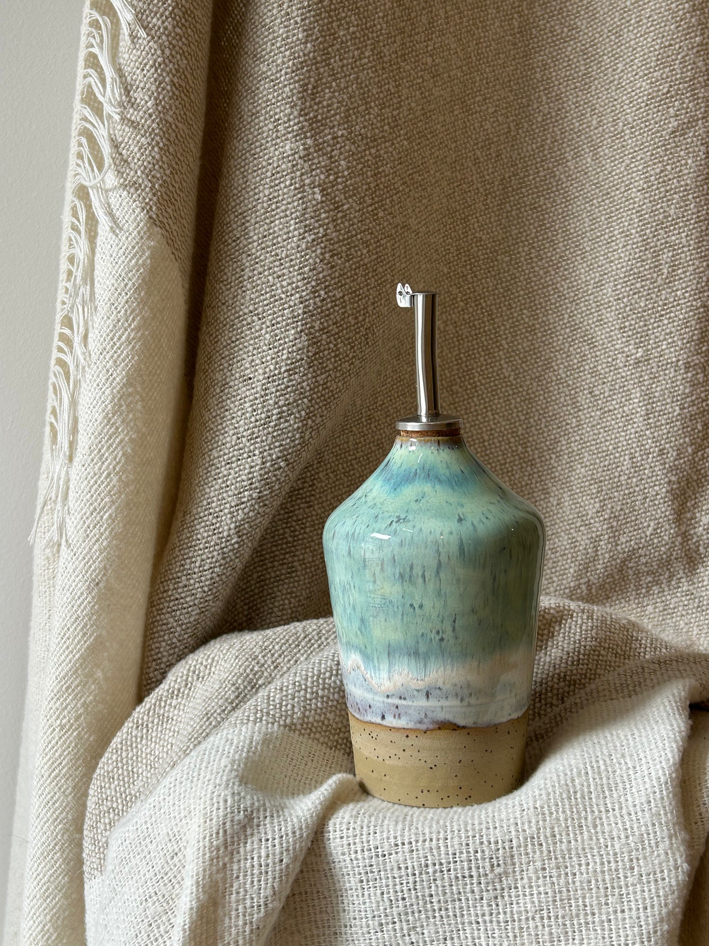 Sea Green Oil Bottle