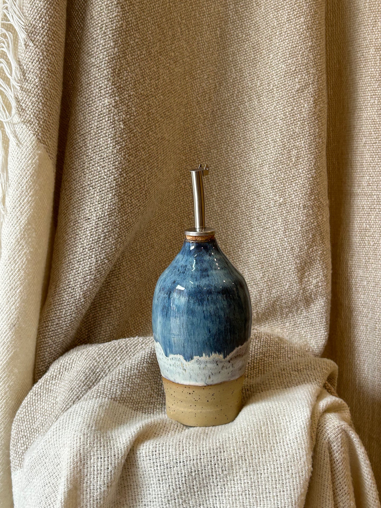 Blue Midnight Oil Bottle