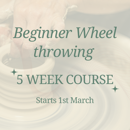 Pottery Class Edinburgh - MARCH 5 Week Beginner Wheel Throwing Course